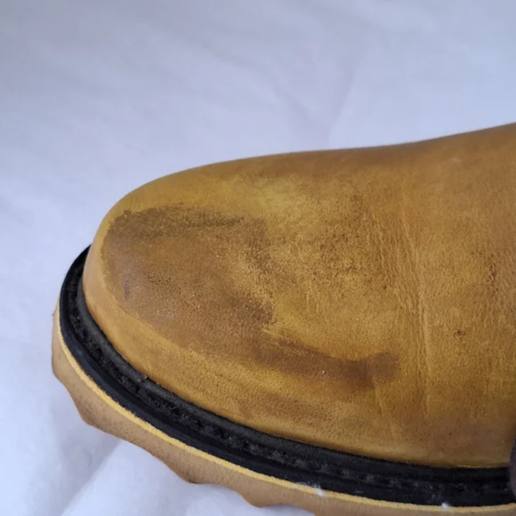 John Fluevog Kaya Oxford Loafers Yellow Size 7.5 - Picture 13 of 15